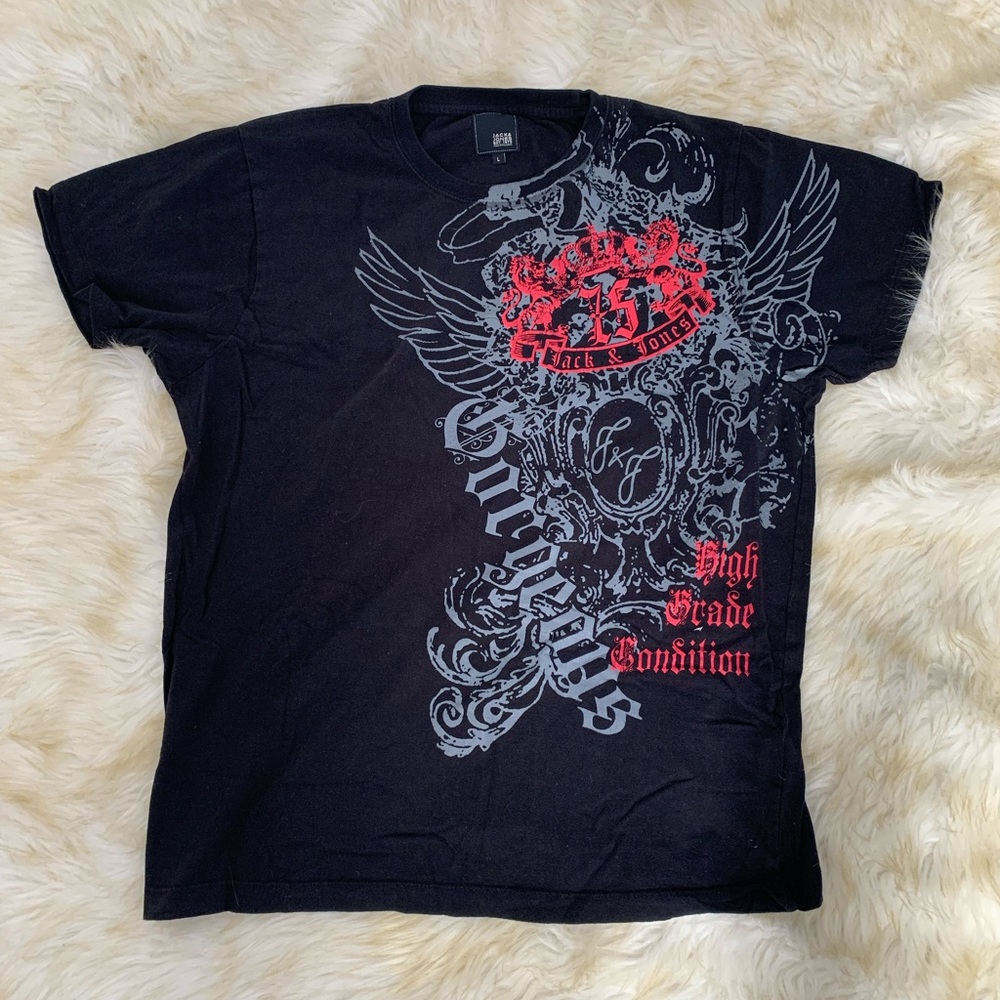 Jack & Jones Black High Grade Condition T-Shirt